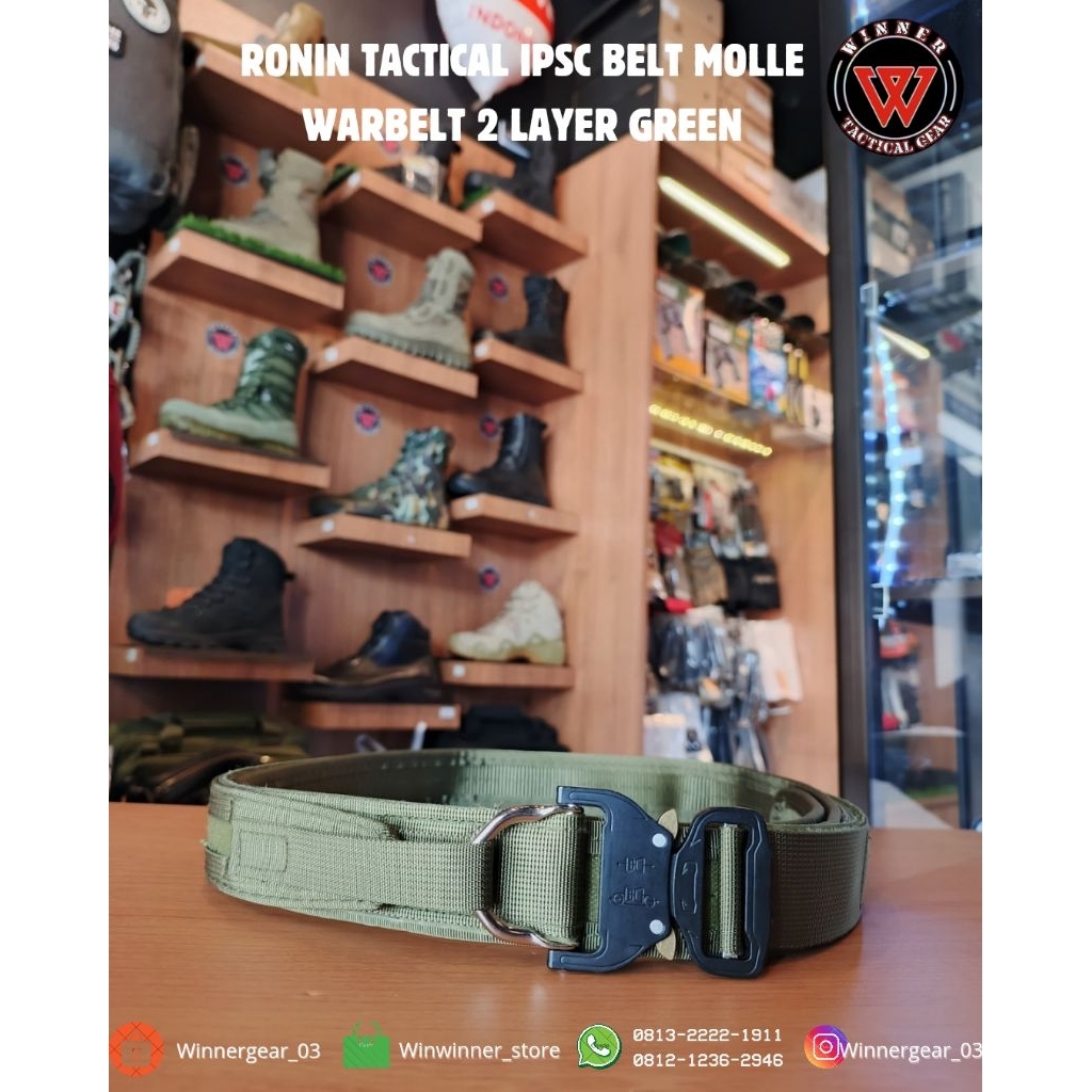Ronin Tactical Ipsc belt molle 2layer gren