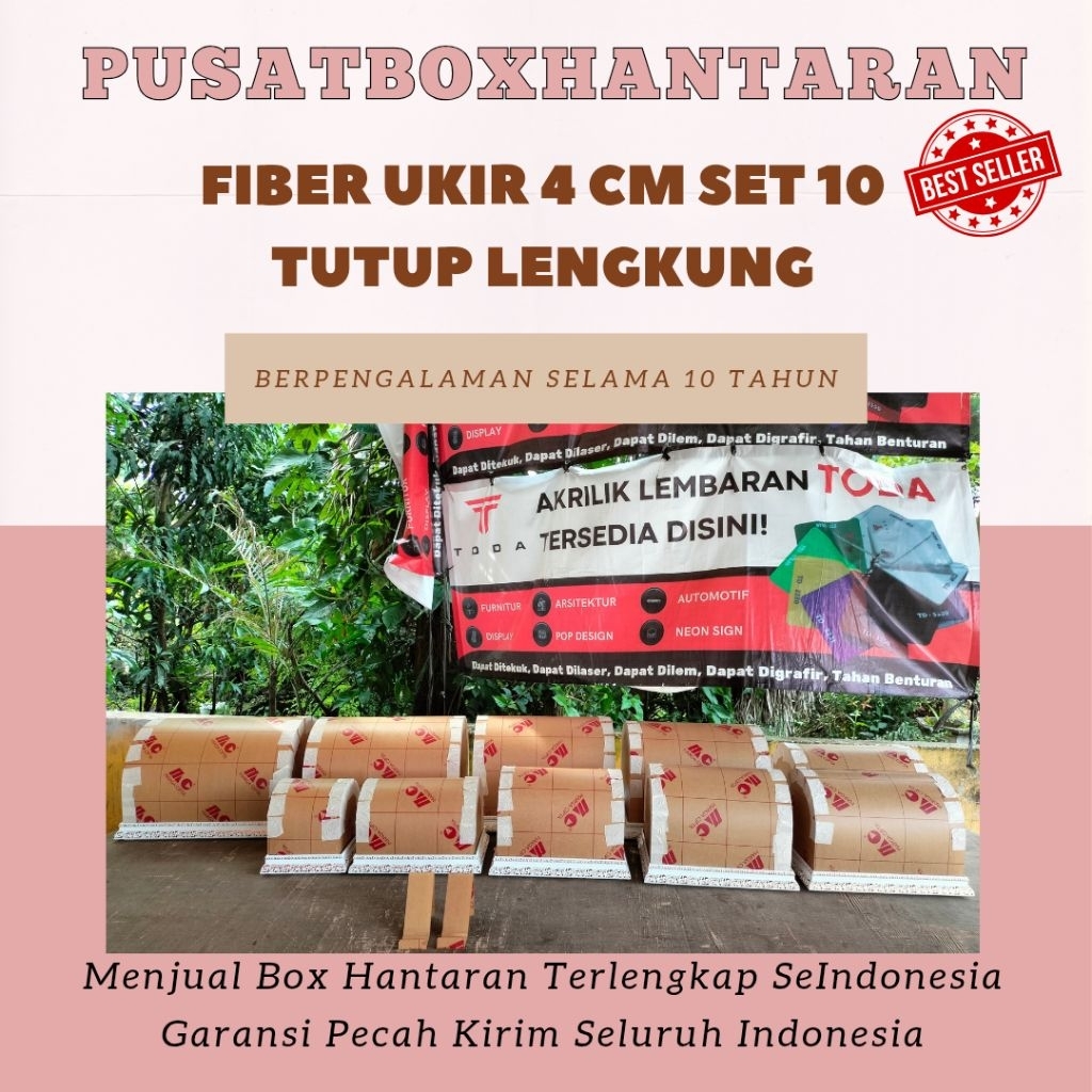 BOX HANTARAN PERNIKAHAN / KOTAK SESERAHAN 4 CM UKIR / BOX HANTARAN AKRILIK