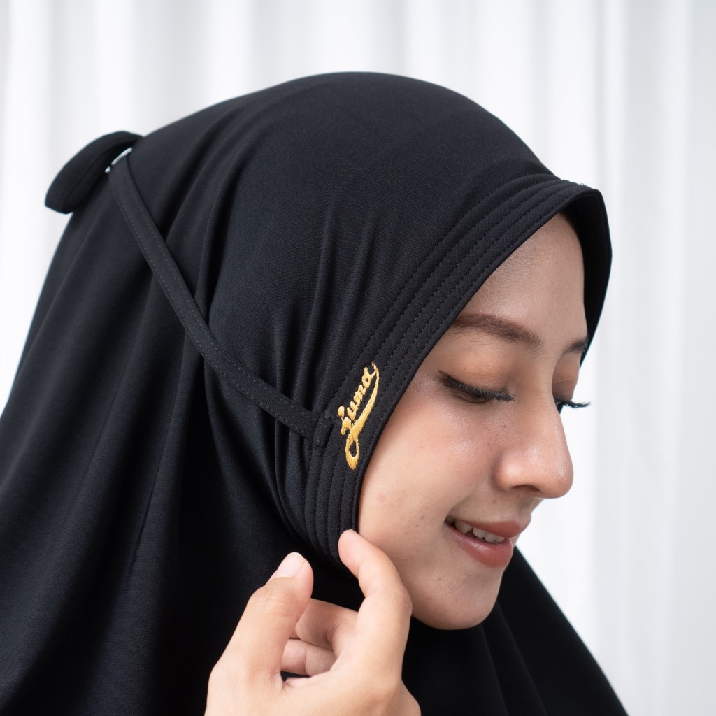 JUMA Jilbab Syria Instan Hijab Wanita Muslimah Jersey Super Premium Ped Antem