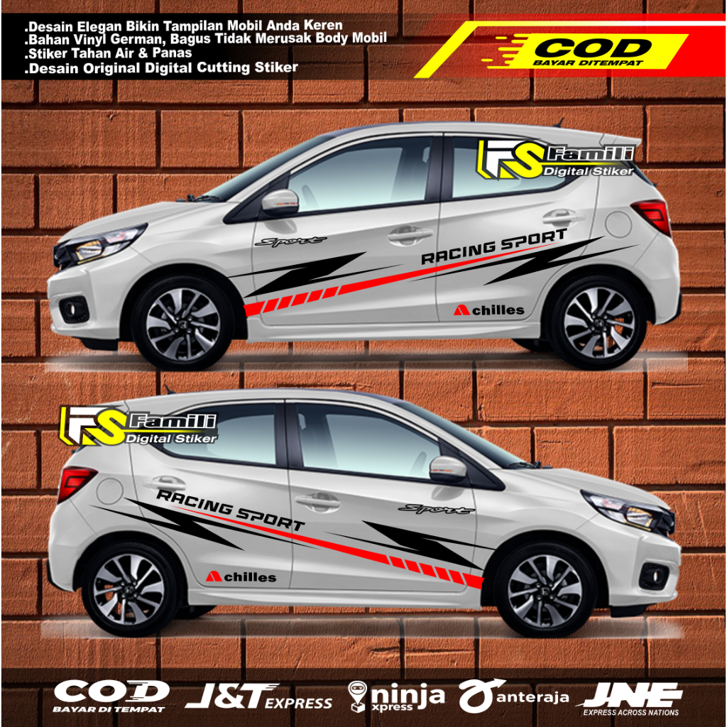 new stiker variasi  Mobil Brio honda brio stiker mobil keren honda brio