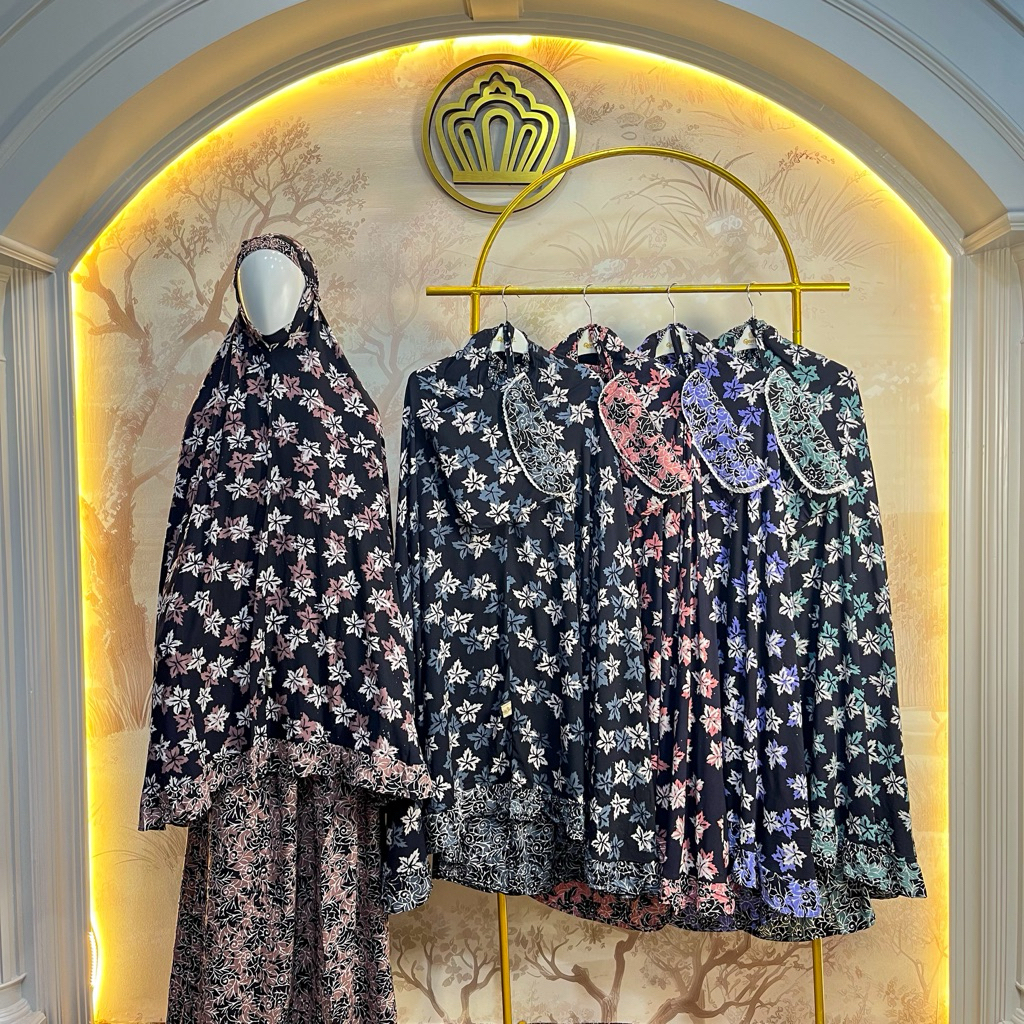 MukenaQonita | Mukena Daily | Mukena Adem & Ringan | Free Pouch Cantik | Koleksi Premium | UV Batik 