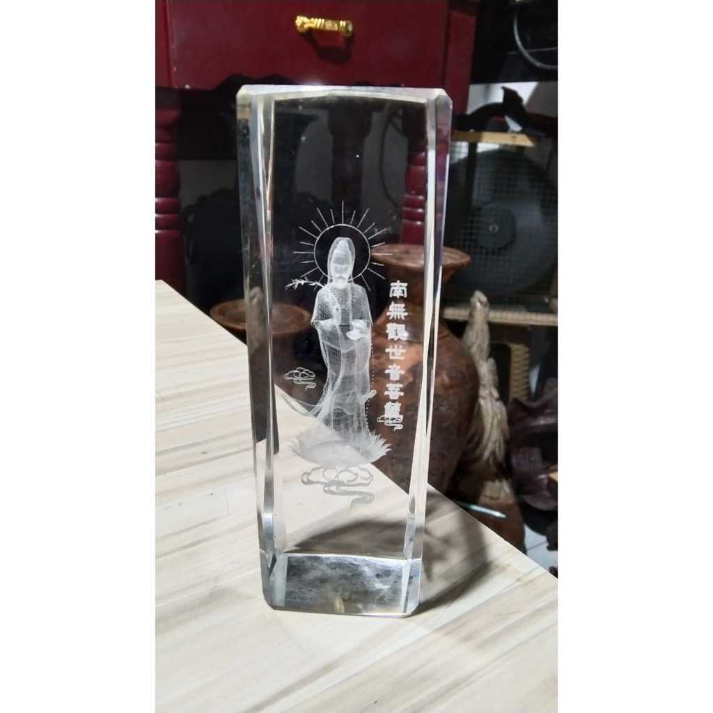 Pajangan Kristal Dewi Kwan Im Kuno Jadul Antik