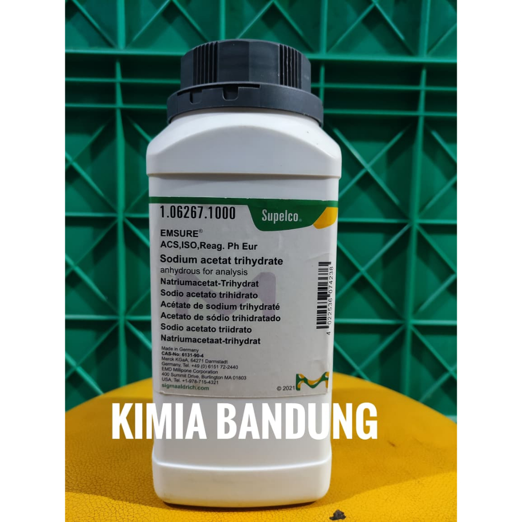 Sodium Acetate Trihydrate / NATRIUM ASETAT MERCK 106267 1KG ORIGINAL