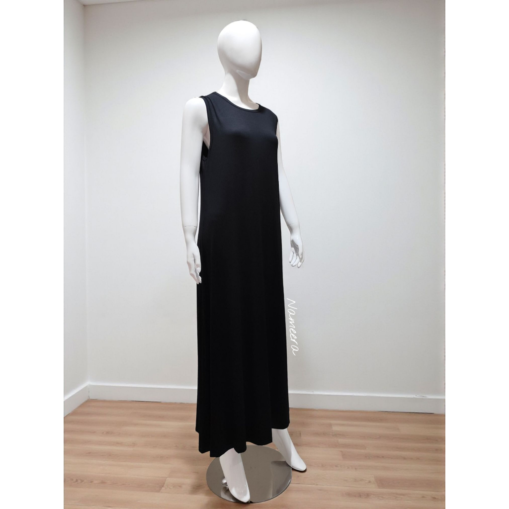 Nameera - Inner dress tanpa lengan // Manset gamis tanpa lengan kerah bulat // manset Jersey tanpa l