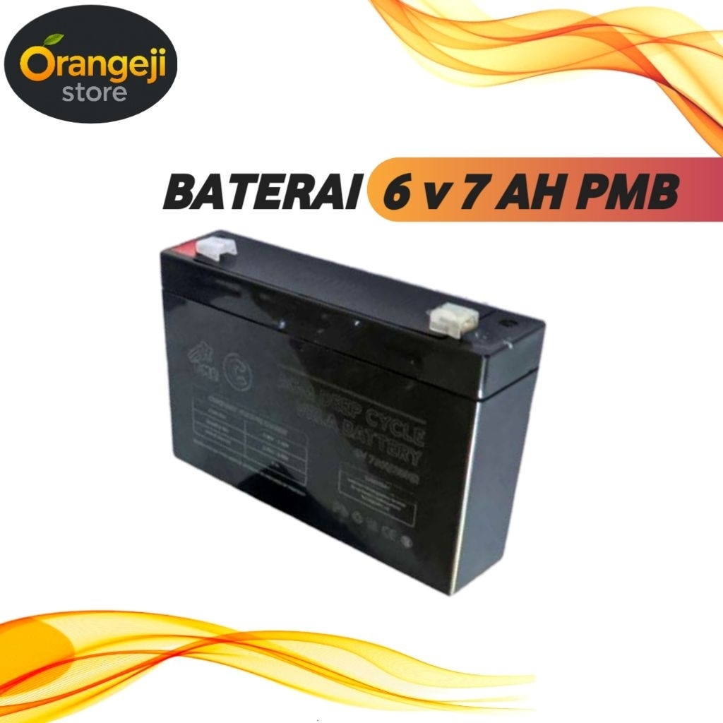 Baterai Batre 6 V 7 Ah/20 HR buat mobilan dan motoran aki