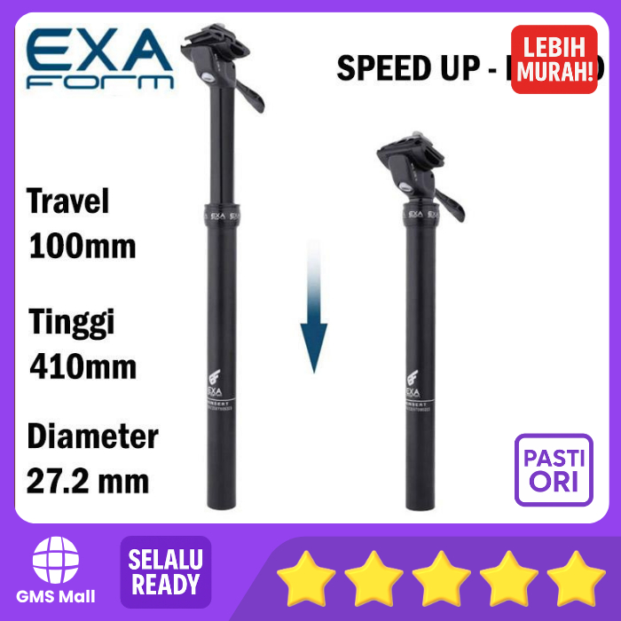 EXA Form Dropper Seatpost Hidrolik Sepeda 27.2mm Tuas Manual