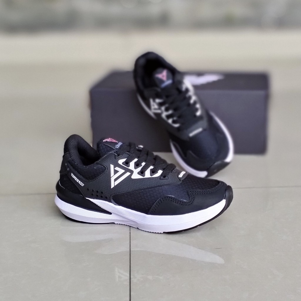 SEPATU SEKOLAH ANAK SD SMP SMA / SEPATU VANDERZU HITAM PUTIH HITAM POLOS/ SEPATU SEKOLAH