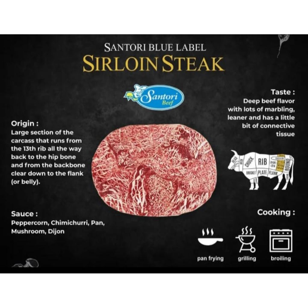 Santori Blue Label Sirloin Wagyu Steak