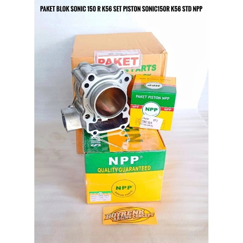 BLOK BORING SEHER SET SONIC 150 R SUPRA GTR CBR 150 R K56 NPP-BOYRENK RACING CONCEPT