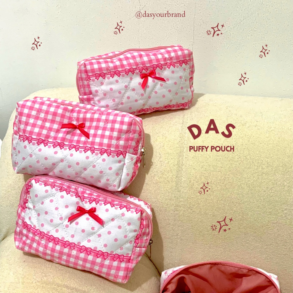 DAS PUFFY COQUETTE POUCH • POUCH MAKEUP QUILTING