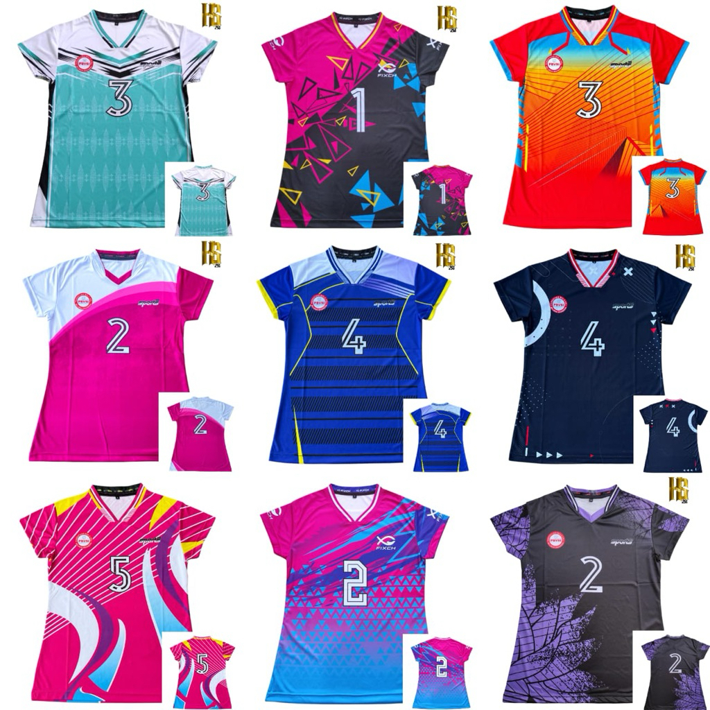 JERSEY VOLI FULL PRINTING  CEWEK / ATASAN VOLLY WANITA KAOS VOLLEYBALL