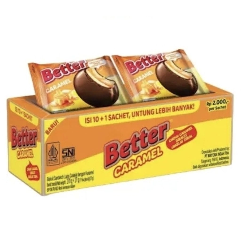 Better Renceng | Better BiskuitStar+Better Caramel | Coklat Better