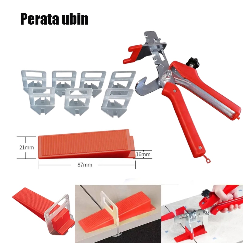 1 Set Tile Leveling Tang Perata Keramik 1mm Tile Spacer+Klip Alat Perata Pasang Keramik