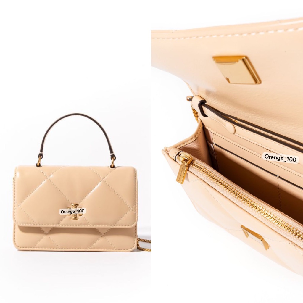 TAS WANITA TB KIRA DIAMOND QUILTED MINI TOP HANDLE WALLET ON CHAIN ORIGINAL