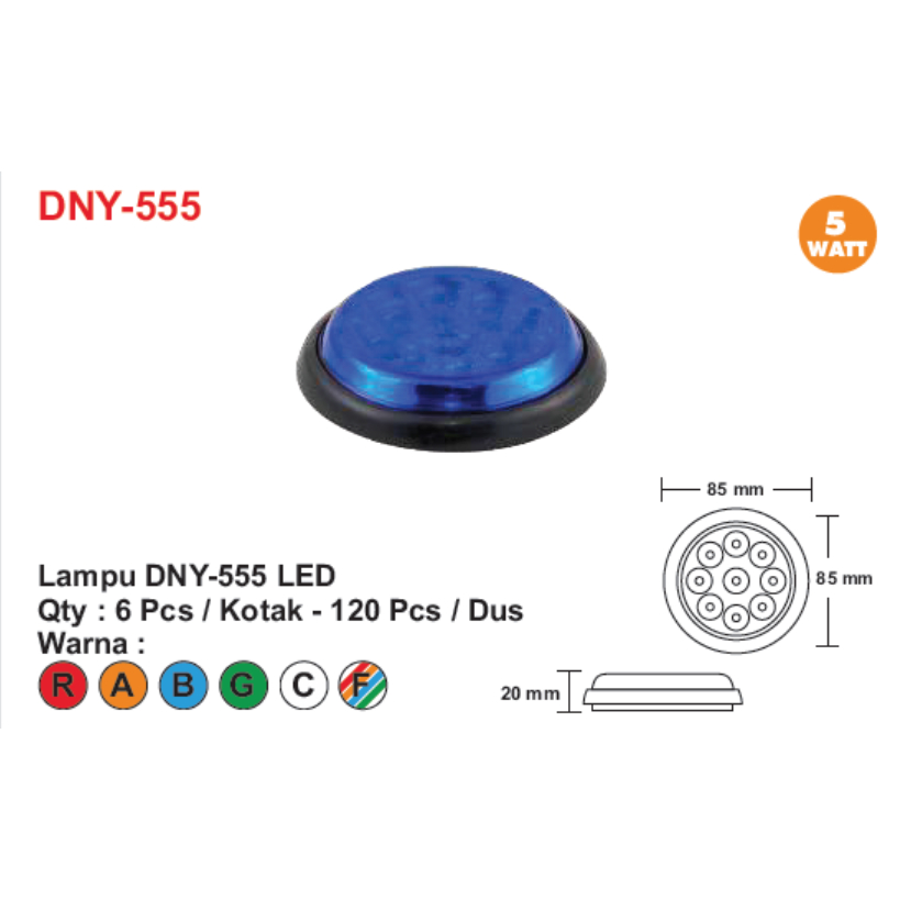 DNY 555 Lampu  Led Aksesoris Dny-555 / Lampu led aksesoris / lampu aksesoris mobil / lampu led 12 vo