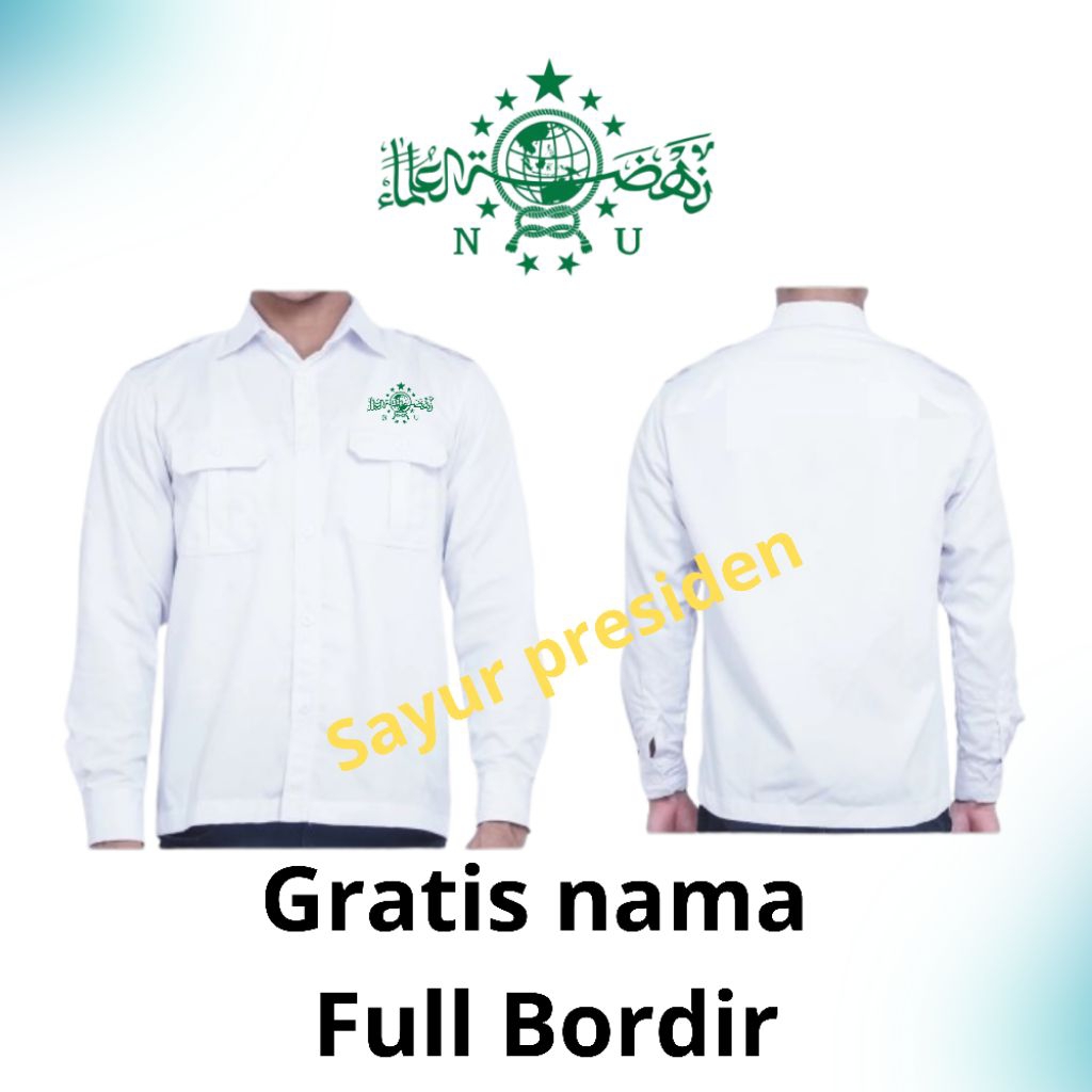 Kemeja Seragam PDH NU/Kemeja NU/ Seragam NU/kemeja/Seragam