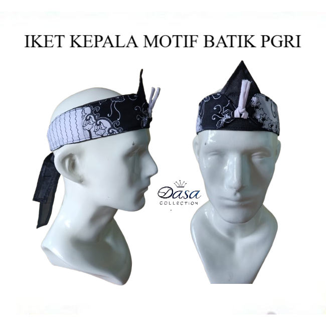 terbaru iket kepala sunda motif PGRI / BATIK PUTIH - TOTOPANG SUNDA - BLANGKON SUNDA