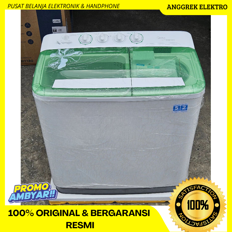 MESIN CUCI MIDEA MTD92P501Q P501Q 9KG 2 TABUNG Garansi resmi