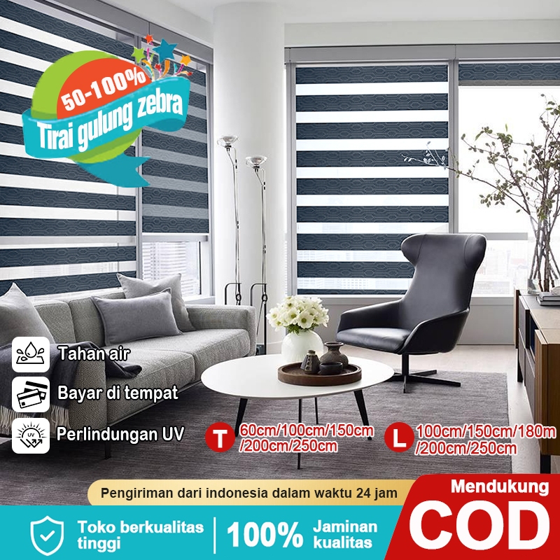 Roller Blind Rainbow Blind  ❤️Bukan OnnaTirai  Zebra Minimalis  ❤️Solusi BlackoutEstetikTirai  Gulun