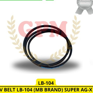 V BELT LB-104 (MB BRAND) SUPER AG-X / LB-104 Suku Cadang Sparepart Combine Harvester