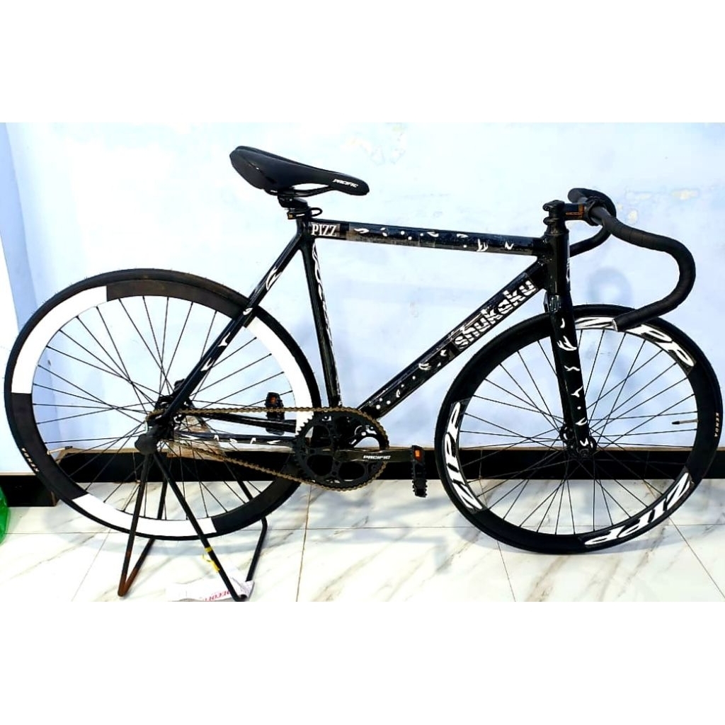 Fixie Pizz Shukaku Warna Hitam Murah Meriah Siap Pakai
