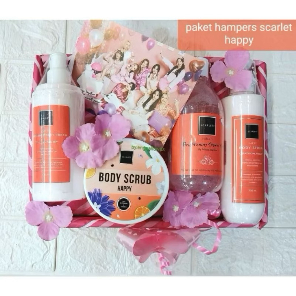 (BISA COD) HAMPERS SCARLETT/PAKET SCARLETT/KADO ULANG TAHUN/HAMPERS WISUDA/PAKET SCARLET 2ITEM