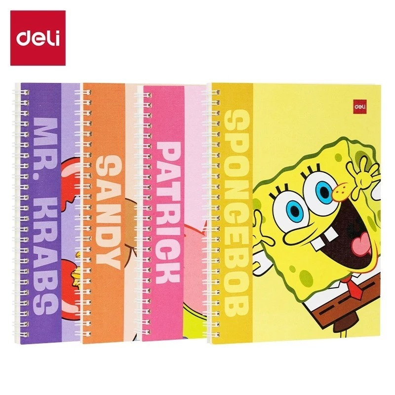 DELI - BUKU SPIRAL / NOTEBOOK / BUKU CATATAN SPONGEBOB SQUAREPANTS