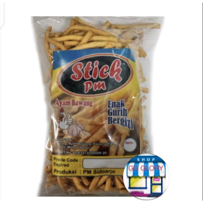 Camilan Stik PM Stik Rasa Ayam Bawang Stik Rasa Daun Jeruk Stick Kue Bawang 500 gr