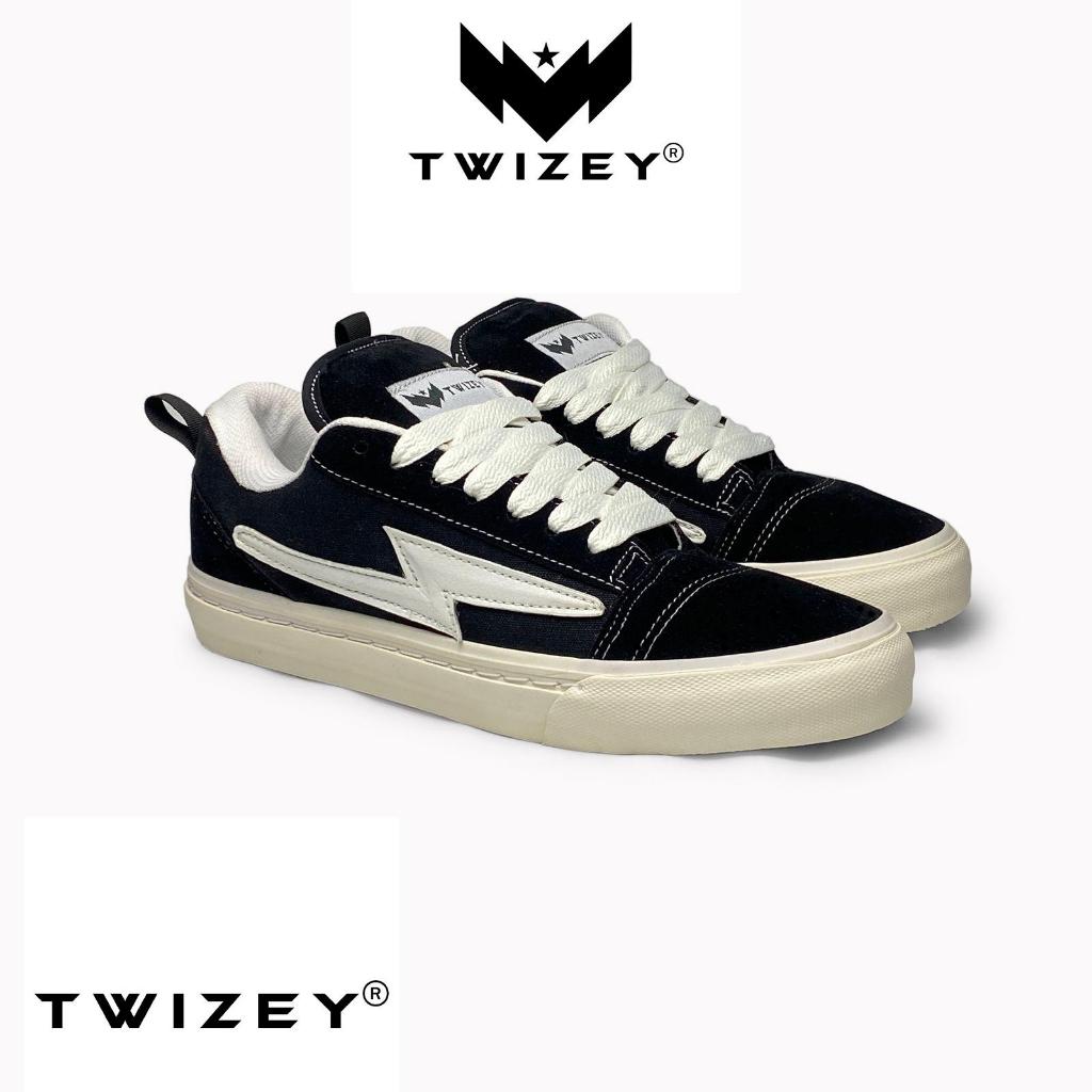TWIZEY-Sepatu Twizey NEXUS BLACK WHITE-Sepatu Lokal-Sepatu Pria dan Wanita-Original Lokal Brand