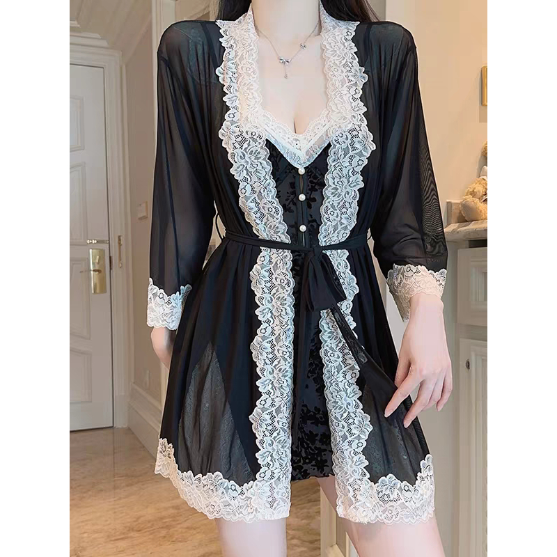 Aliza Robe Set Sleepdress - Little Woman Sleepwear