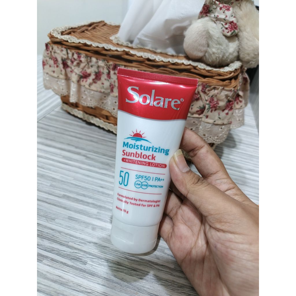 solare moisturizering sunblock SPF50 PA+++ 75gr