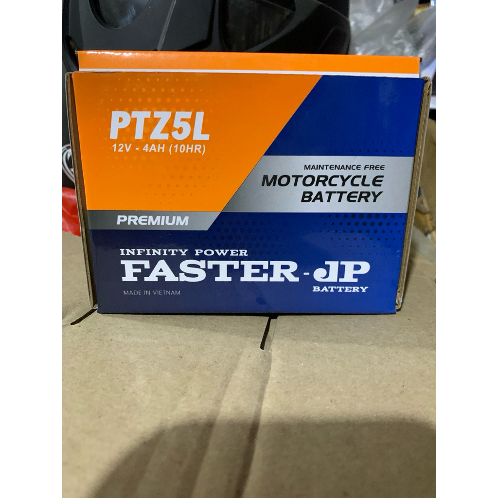 Aki motor faster ukuran PTZ5L