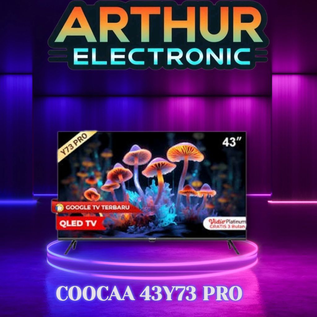 COOCAA 43Y73 PRO 4K GOOGLE TV QLED 43 inch