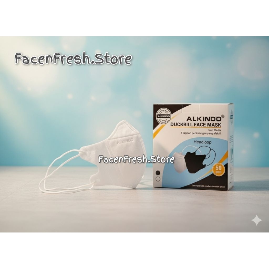 MASKER DUCKBILL HIJAB ALKINDO 4PLY