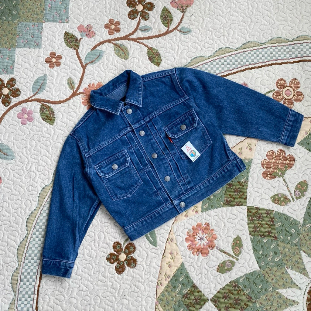 trucker denim jacket anak uniqlo kids cakep