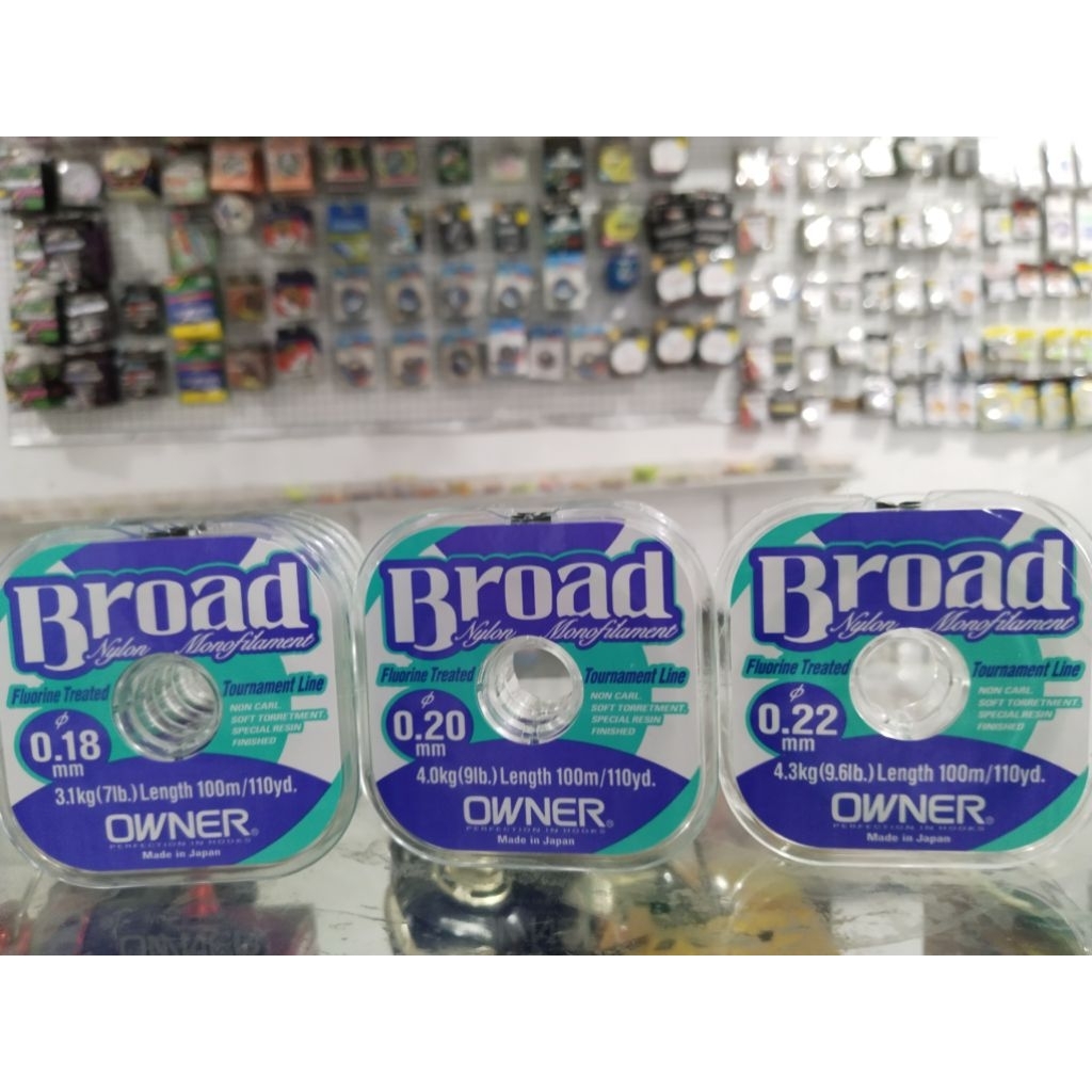 senar pancing OWNER BROAD 0.18, 0.20, 0,22