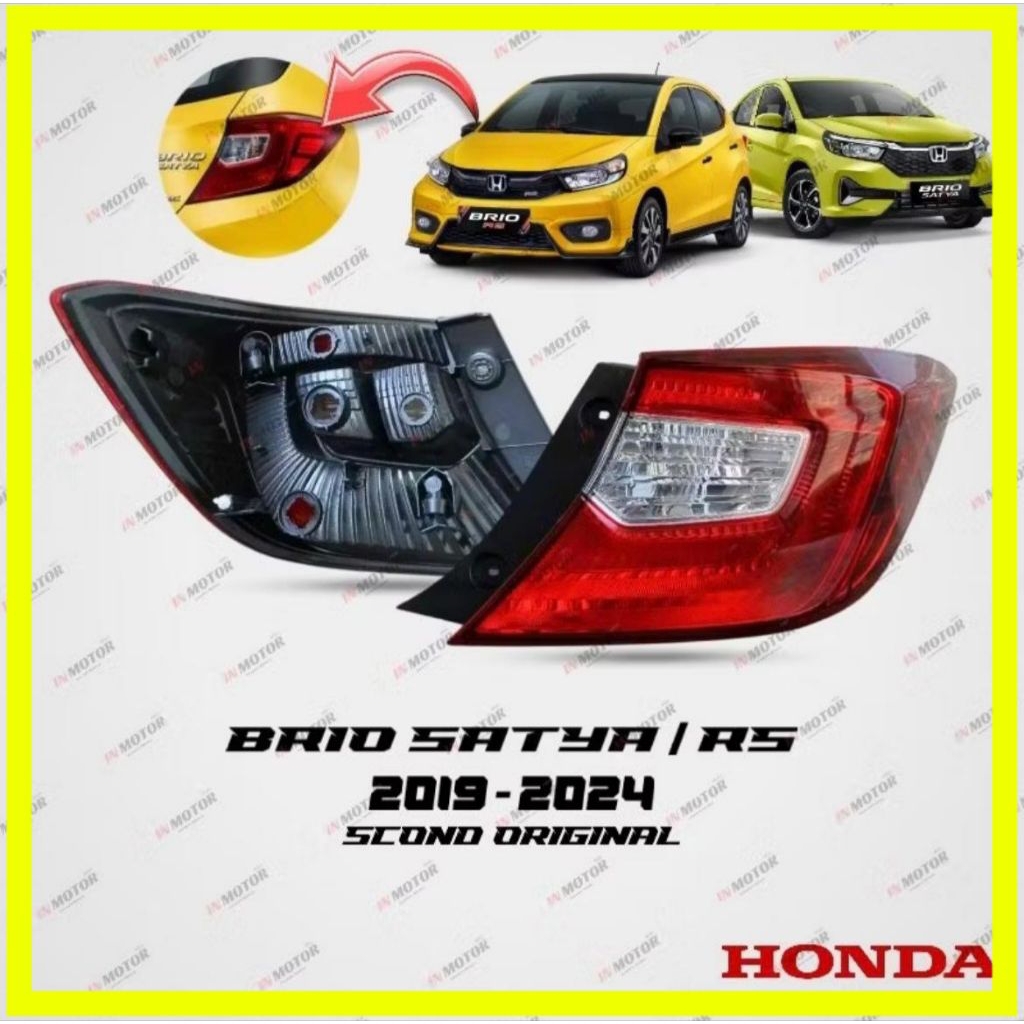 Stoplamp lampu belakang new Honda BRIO RS  2018 2019 2020 2021 2022  2023 lampu rem Brio lampu stop 