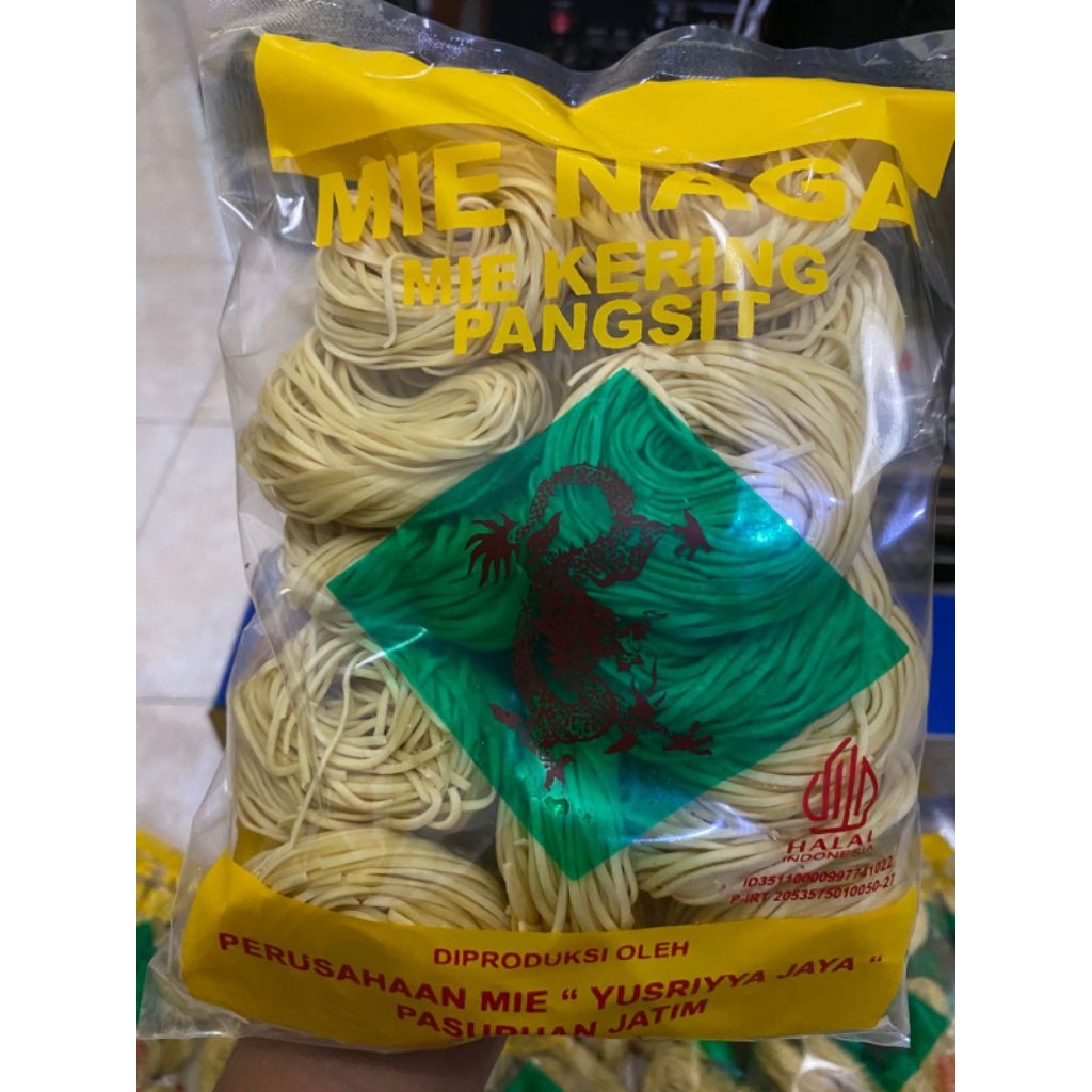 mie kering pangsit cap naga 400g mie ayam/ mie gacoan/ mie yamin