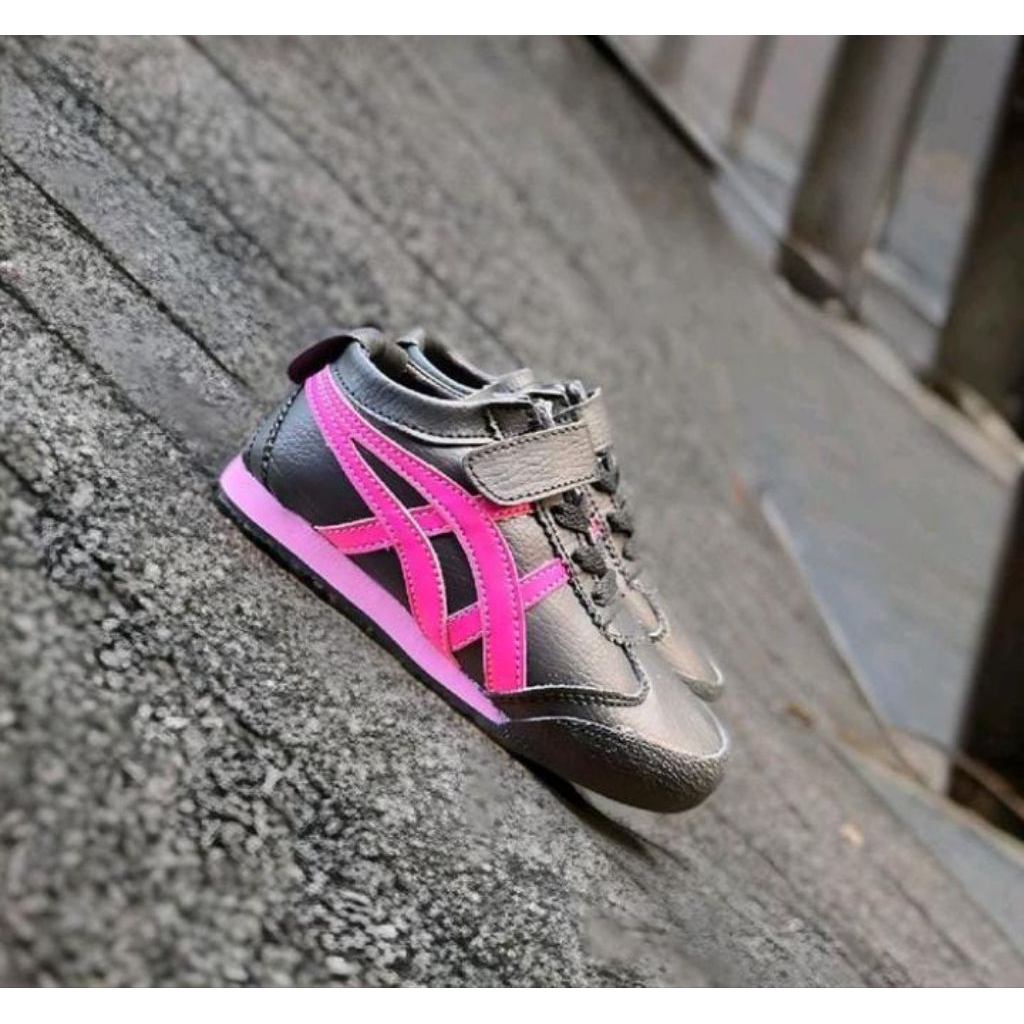 onitsuka tiger kids Black pink