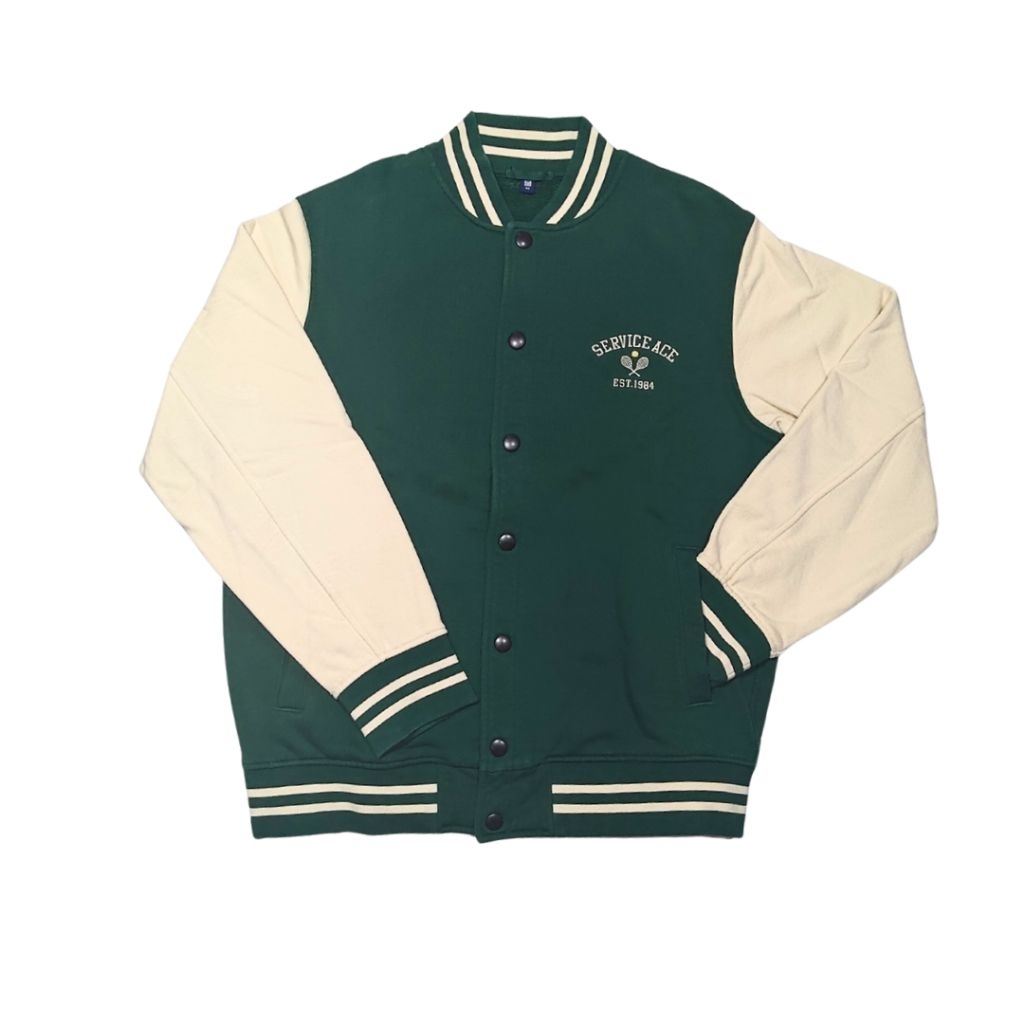 preloved varsity jacket uniqlo