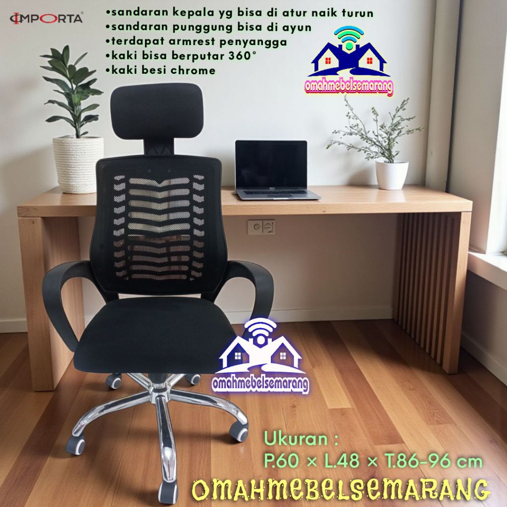 Kursi kerja Kantor Hidrolik IMPORTA OC W5 Office Chair minimalis modern Furniture Roda Mebel