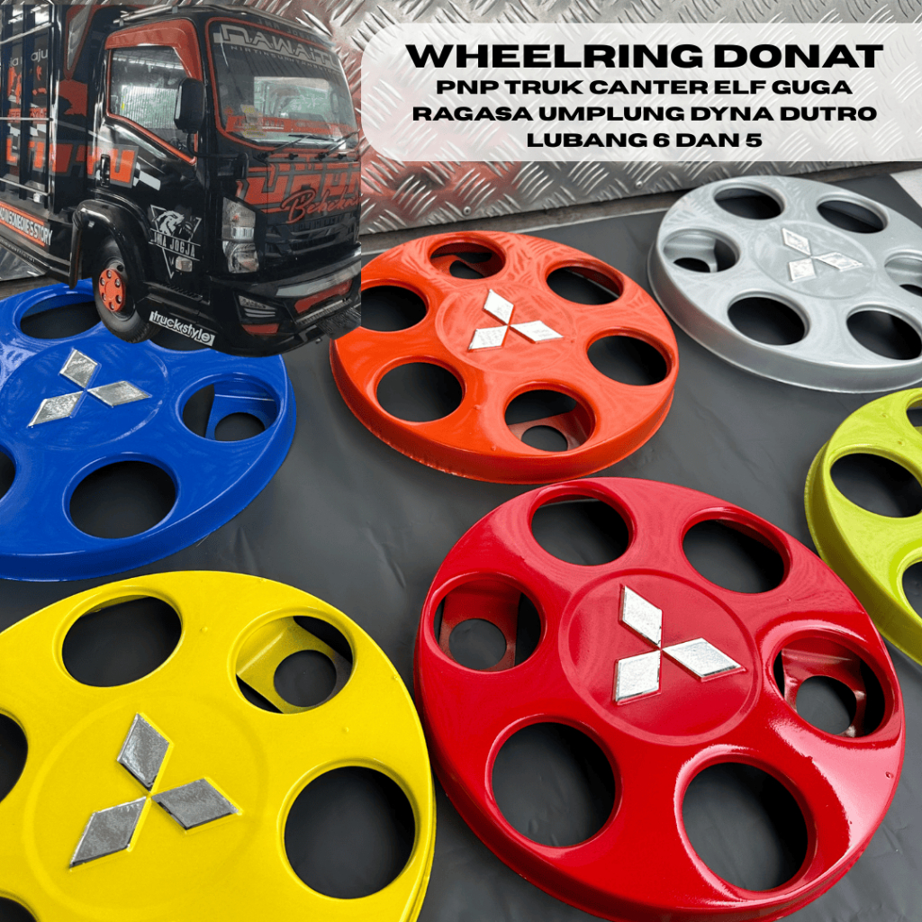 WHEELDOP RING DONAT LUBANG 5 DAN LUBANG 6 PNP CANTER DUTRO DYNA RAGASA ELF GIGA TRUK CDD