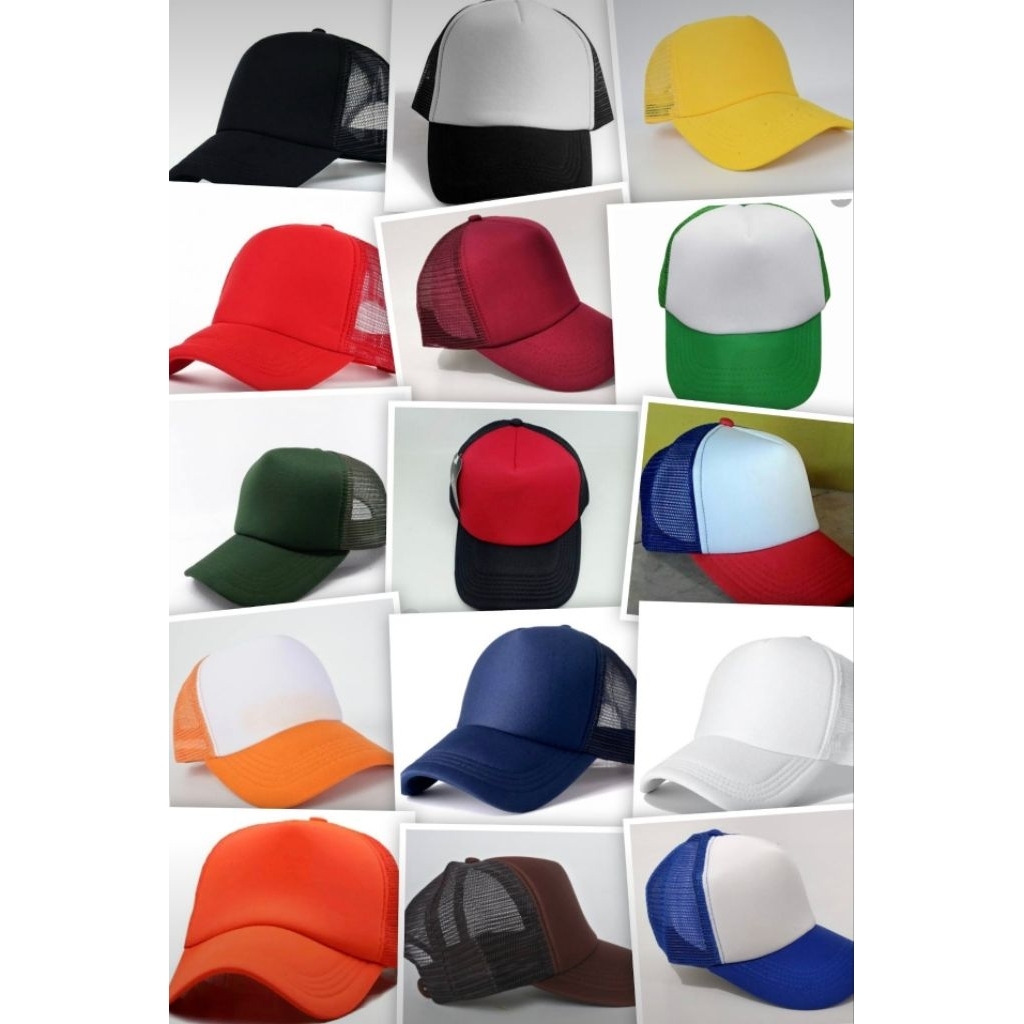 topi jala polos/ topi jaring/topi jaring polos/topi pria polos