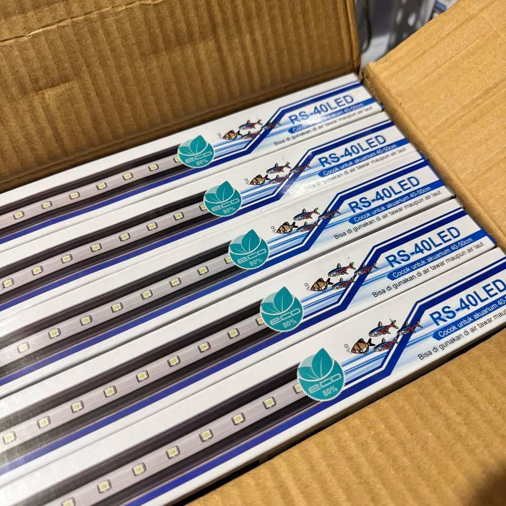 LAMPU CELUP ROSSTON RS-40LED 40cm Satu baris lampu celup aquarium kolam akuarium 40-50cm