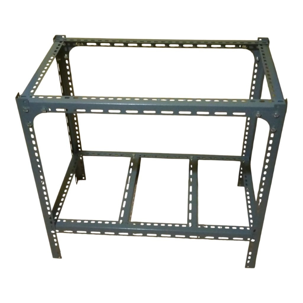 Meja kompor gas 2tungku besi siku lubang