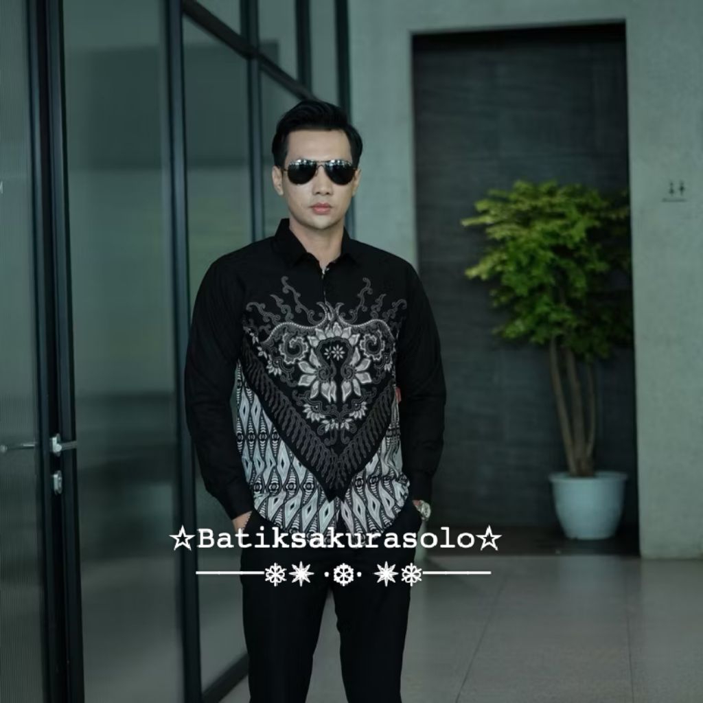 Batik Pria Kemeja Batik Slimfit Pria Motif Sekarjaya Lapis Furing Premium Halus Batik ismoyo officia