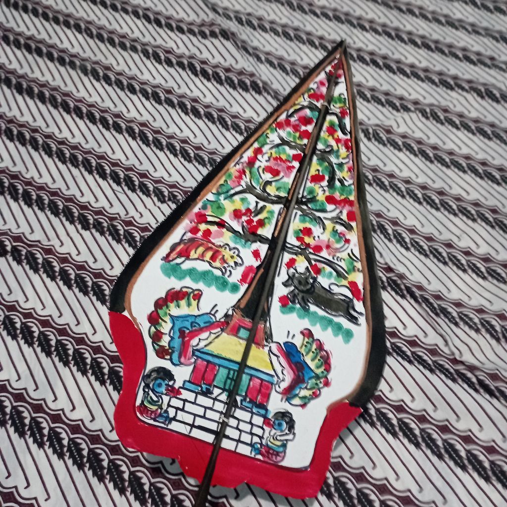 Wayang Kulit Karton Gunungan Kayon Besar 45 Cm