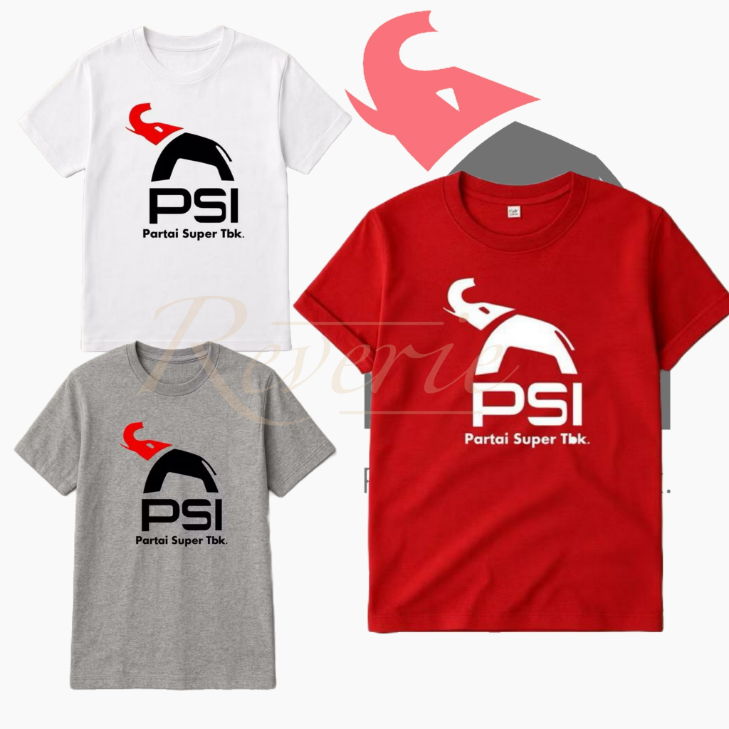 KAOS TSHIRT NEW LOGO GAJAH PSI PARTAI SUPER TERBUKA SERAGAM BAJU KOMUNITAS