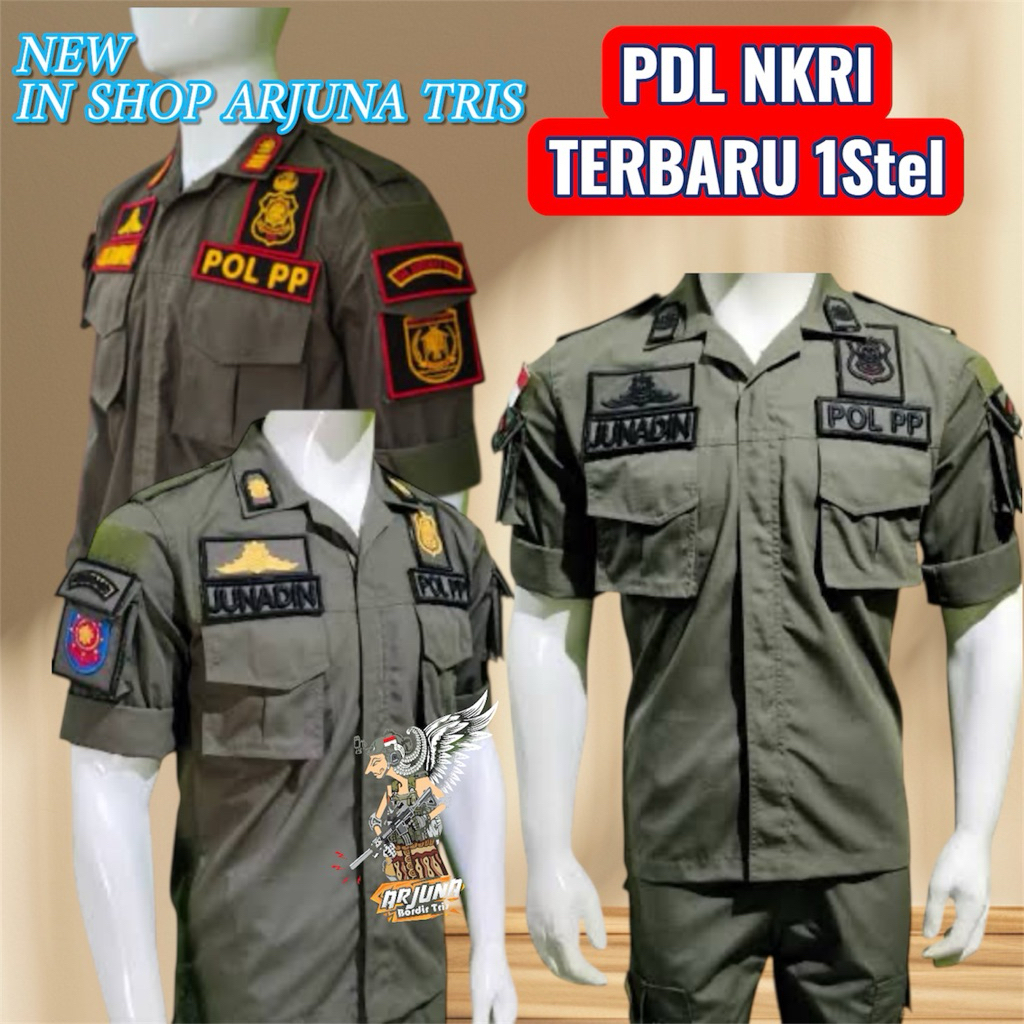 PDL POL PP | SATPOL PP NKRI TERBAIK BORDIR TIMBUL PREMIUM