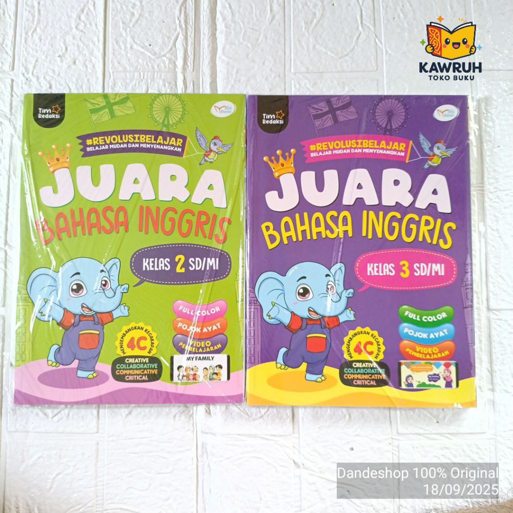 Juara Bahasa Inggris Kelas 2 3 SD / MI #revolusibelajar Penerbit Visi Mandiri